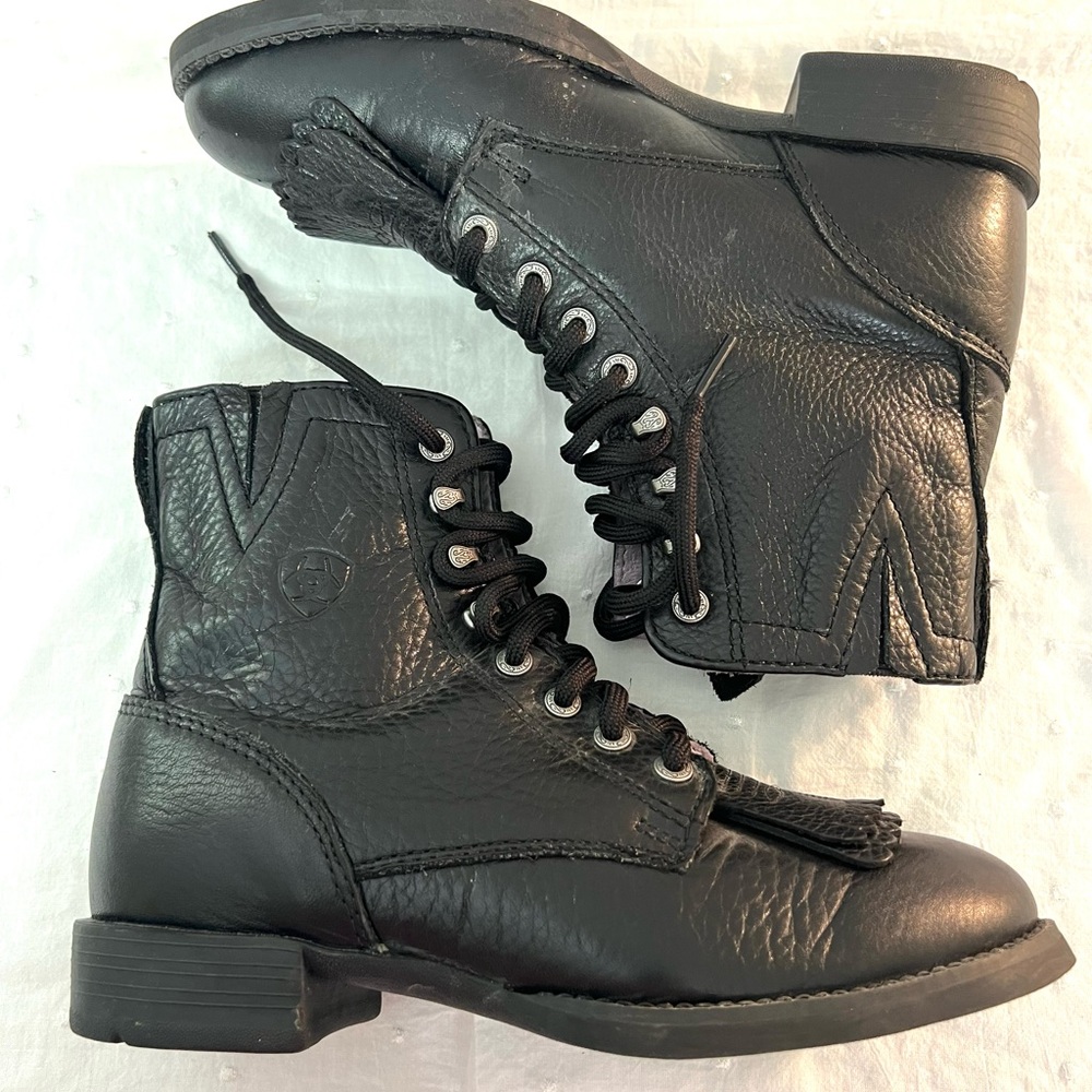 Ariat Black Boots Heritage Lacer 6B
